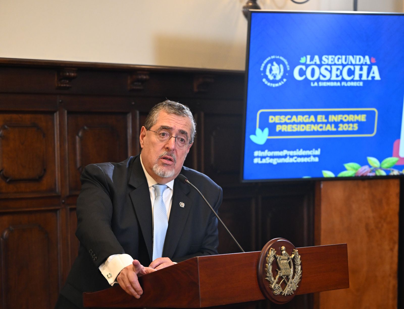 Presidente Arévalo valora el crecimiento económico, avances en seguridad y lucha contra crimen organizado