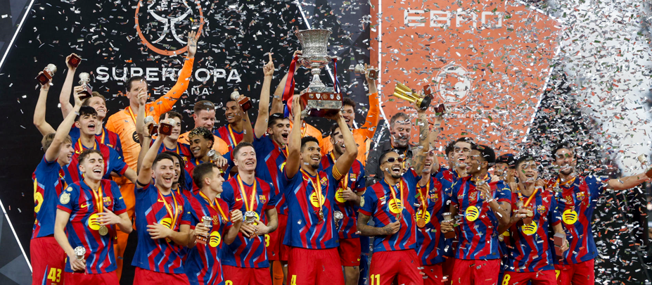 Barcelona logra un histórico bicampeonato en la Supercopa de España