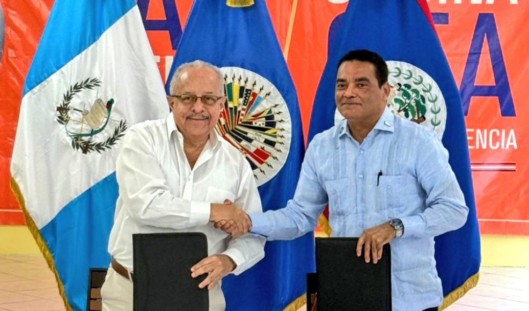 Cancilleres de Guatemala y Belice visitan Oficina de la OEA en la Zona de Adyacencia