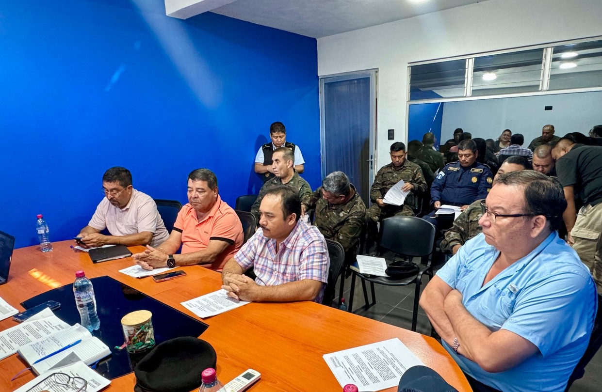 Desarrollan mesa de trabajo para conocer acciones de seguridad en Escuintla