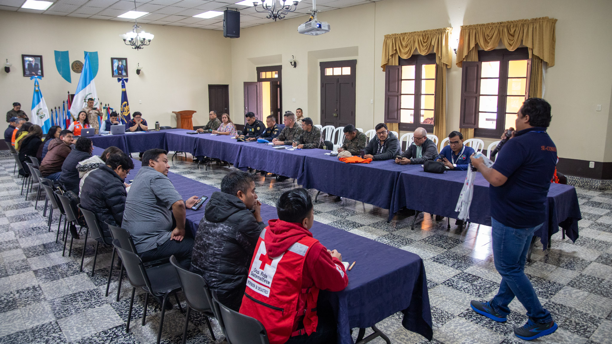 Jornada de coordinación de la Codred de Alta Verapaz previo al Simulacro Nacional por Sismo