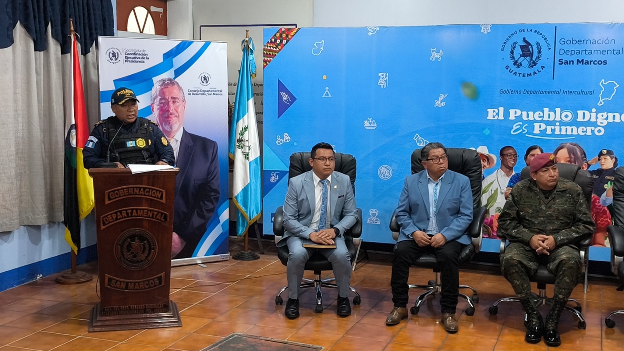 Informan de los avances de acciones en materia de seguridad y educación para San Marcos