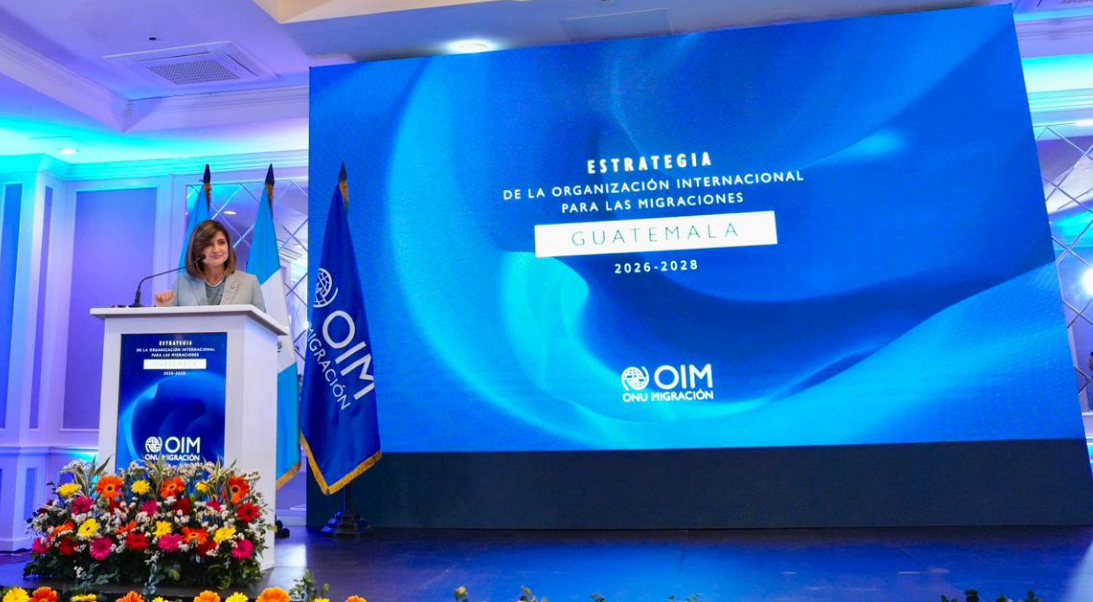 Vicepresidenta participa en la presentación de la Estrategia País 2026-2028, de la OIM en Guatemala