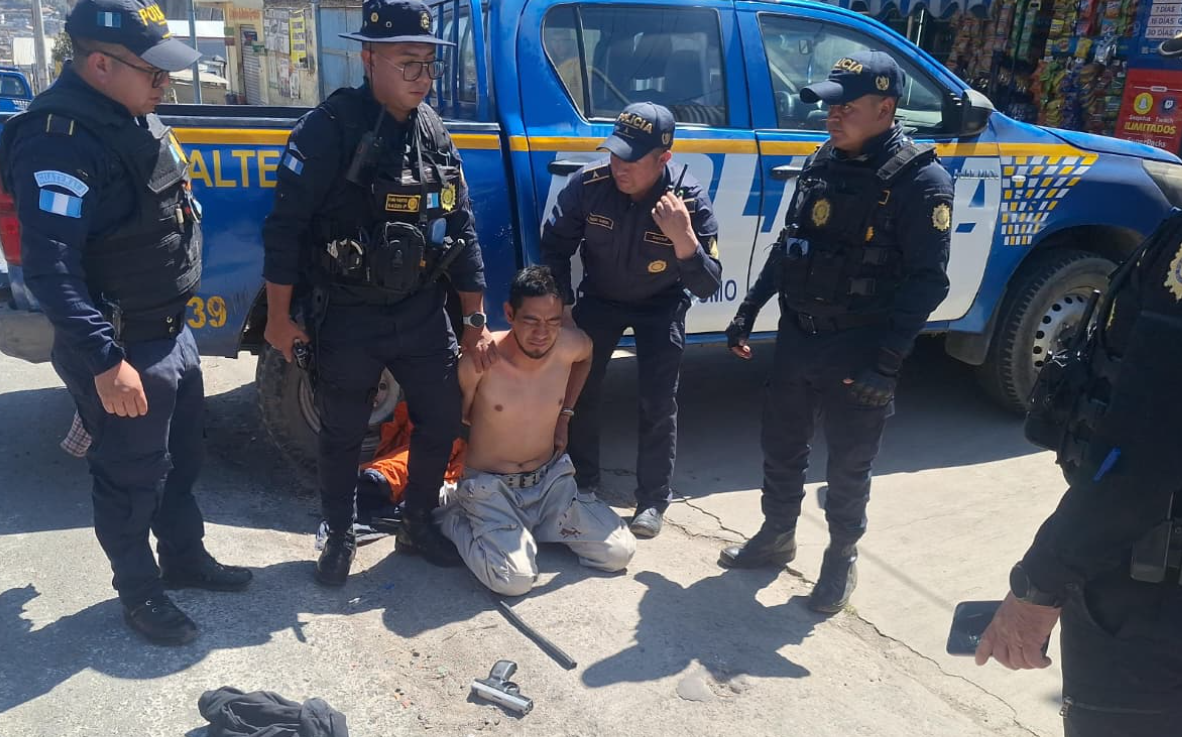 Capturan a pandillero del “Barrio 18” tras ataque armado en Quetzaltenango