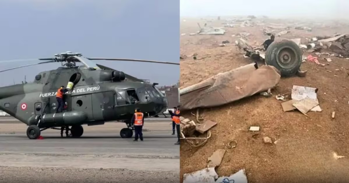 Fallecen 15 personas, entre ellas 7 menores, en accidente de helicóptero militar en Perú