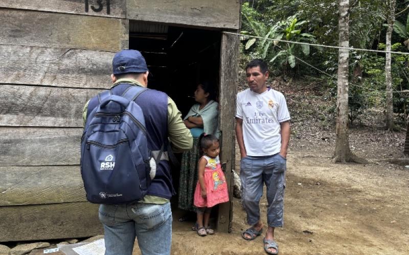 El Registro Social de Hogares recorre El Estor, Izabal, para conocer la realidad de las familias