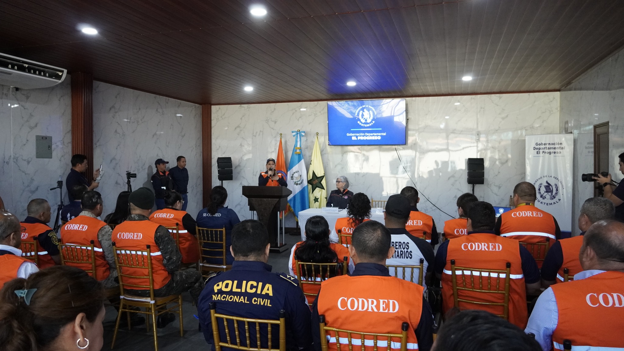 Acto de juramentación y acreditación de la Codred de El Progreso