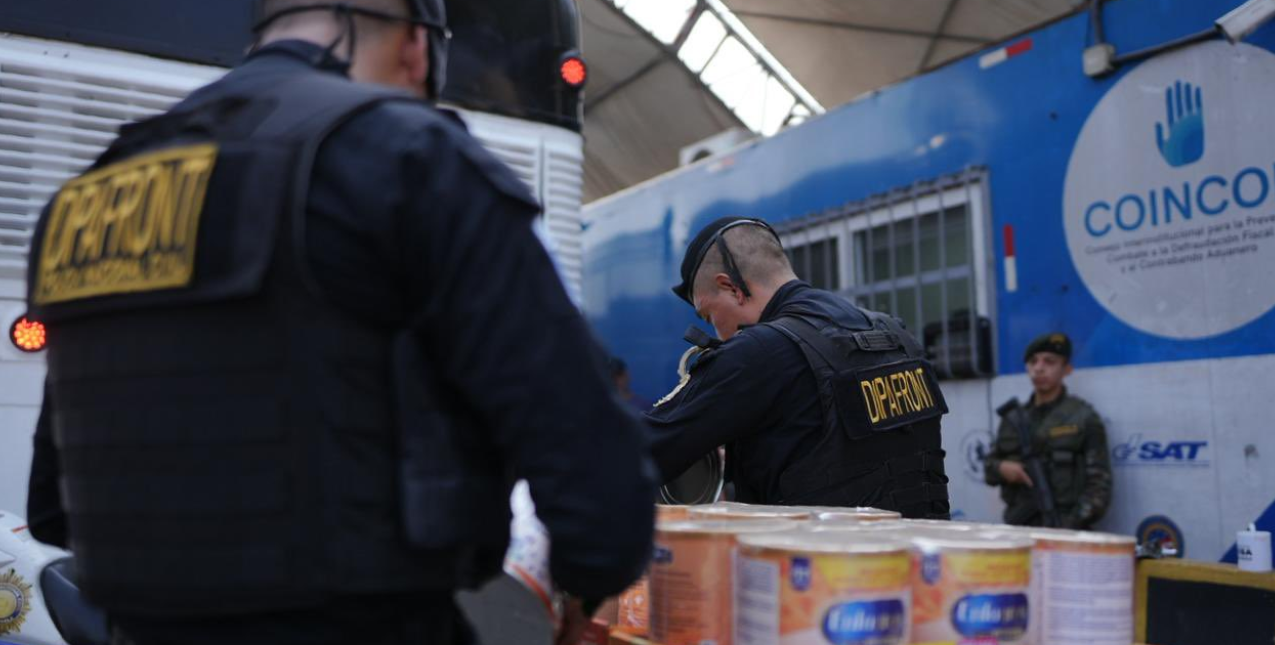 Operativos contra el contrabando dejan 17.1 millones de quetzales en mercadería irregular decomisada