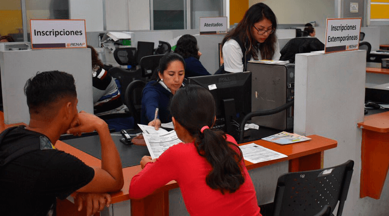 Renap reanuda sus labores el lunes 6 de abril