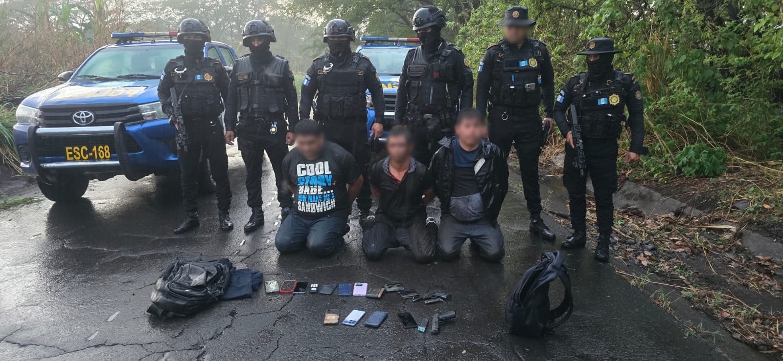 Capturados tras asalto a bus y enfrentarse a la PNC en Escuintla