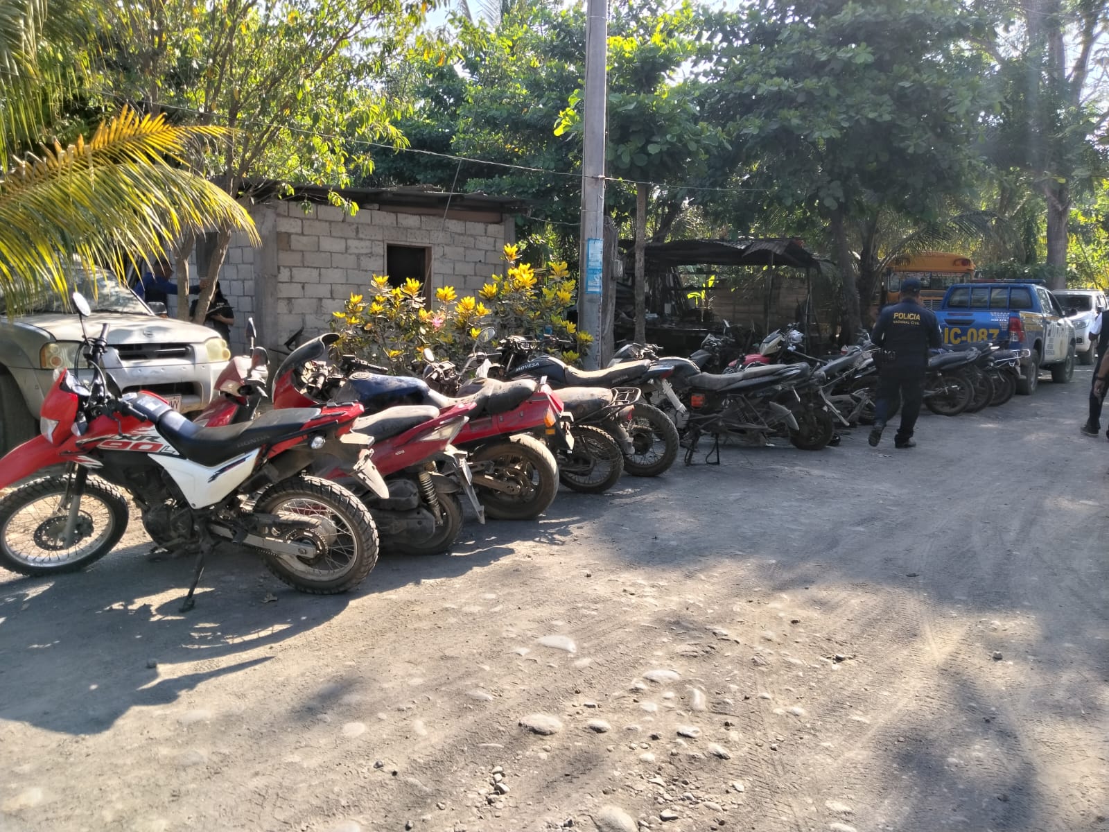 Desmantelan taller clandestino con motocicletas robadas