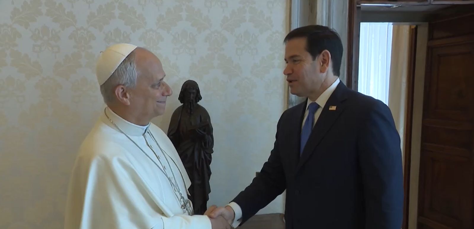 Rubio manifiesta ante León XIV su “compromiso” por la paz y buena relación con el Vaticano
